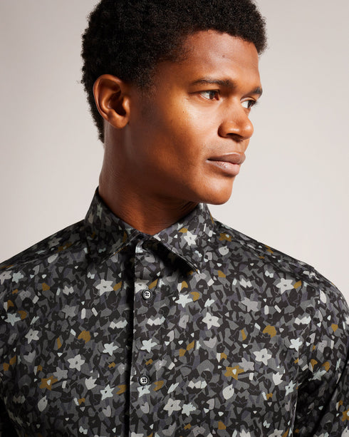 TORTED-Shirts-You can't go wrong with a button up shirt. TORTED is easy to dress up or down, and goes with practically everything. Its mini floral print adds a bit of fun to the traditional cut for a look you're sure to love.By choosing Ted Baker cotton products, you're supporting our investment in the Better Cotton Initiative's mission. This product is sourced via a system of mass balance and therefore may not contain Better Cotton. Button up shirt Cotton blend Mini floral print Long sleeved Classic collar